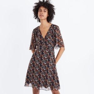 Madewell Orchard Flutter-Sleeve Dress in Prairie Blossoms - 2